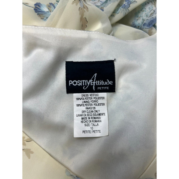 Vintage Positive Attitude Womens Midi Summer Dress Size 10 Petite Modest Cottage - Picture 7 of 8